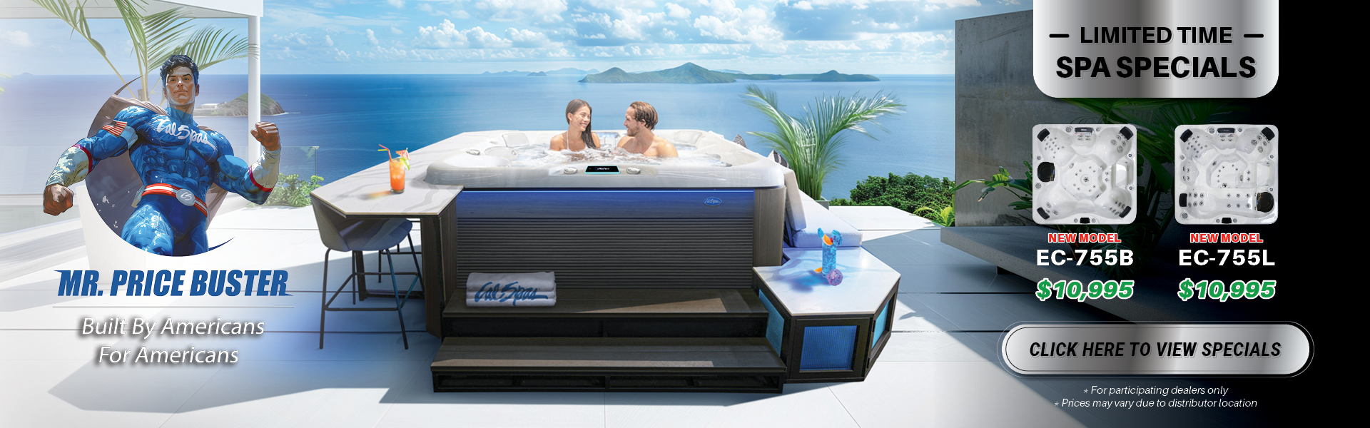 Calspas hot tub being used in a family setting - West Valley
